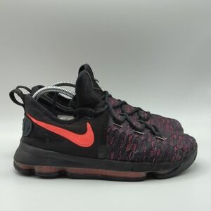 Nike KD 9 Aunt Pearl Shoes Youth Size 6Y Black Pink Basketball 869999-060